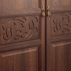 Шкаф 2-х дверный с полками ДСП №181 "Лючия" Дуб оксфорд в Урае - uray.mebel24.online | фото 2
