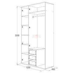 Шкаф 3-х дверный Ольга-14 в Урае - uray.mebel24.online | фото 2