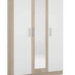 Шкаф 3-х створчатый Леси + Зеркало в Урае - uray.mebel24.online | фото