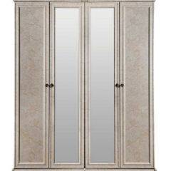 Шкаф 4-х створчатый (2+2) с Зеркалом Афина (крем корень) в Урае - uray.mebel24.online | фото