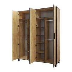 Шкаф 4-х створчатый "Лофт 4" в Урае - uray.mebel24.online | фото 3