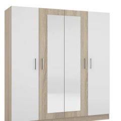 Шкаф 4-х створчатый Леси + Зеркало в Урае - uray.mebel24.online | фото 3
