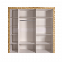 Шкаф 5-х дв. без зеркал Тиффани Premium черная/золото (ТФШ2/5(П) в Урае - uray.mebel24.online | фото 2