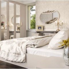 Шкаф 5-ти ств с зеркалами Мокко (бежевый) в Урае - uray.mebel24.online | фото 5