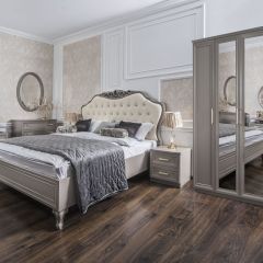 Шкаф 5-ти ств с зеркалами Мокко (серый камень) в Урае - uray.mebel24.online | фото 4