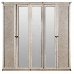 Шкаф 5-ти створчатый (2+1+2) с зеркалом Афина (крем корень) в Урае - uray.mebel24.online | фото 2