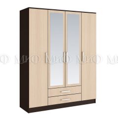 ФИЕСТА Шкаф для одежды 4-дверный (Дуб беленый/Венге) в Урае - uray.mebel24.online | фото