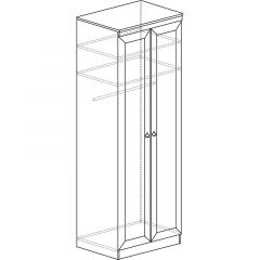 Шкаф для одежды №609 Инна Денвер темный в Урае - uray.mebel24.online | фото 3