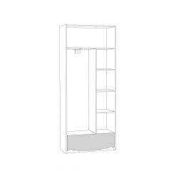 Шкаф комбинированный 13.04 Флоренция в Урае - uray.mebel24.online | фото 2