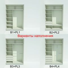 Шкаф-купе 1400 серии SOFT D1+D3+B2+PL1 (2 ящика+1штанга) профиль «Графит» в Урае - uray.mebel24.online | фото 6