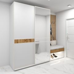 Шкаф-купе 1400 серии SOFT D6+D4+B2+PL2 (2 ящика+1штанга+1 полка) профиль «Капучино» в Урае - uray.mebel24.online | фото 4