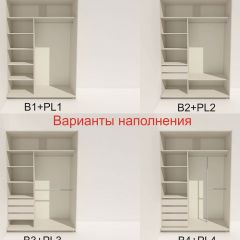 Шкаф-купе 1400 серии SOFT D6+D4+B2+PL2 (2 ящика+1штанга+1 полка) профиль «Капучино» в Урае - uray.mebel24.online | фото 7