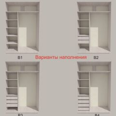 Шкаф-купе 1700 серии SILVER S1+S1+B2+PL2 (2 ящика+1 штанга+1 полка) профиль «Серебро» в Урае - uray.mebel24.online | фото 5