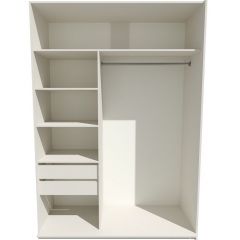 Шкаф-купе 1800 серии SOFT D1+D3+B2+PL1 (2 ящика+1штанга) профиль «Графит» в Урае - uray.mebel24.online | фото 2