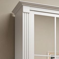 Шкаф-купе 2150 серии NEW CLASSIC K4+K4+K4+B22+PL4(по 2 ящика лев/прав+F обр.штанга) профиль «Капучино» в Урае - uray.mebel24.online | фото 4