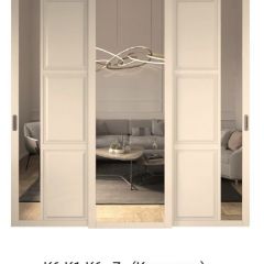 Шкаф-купе 2450 серии NEW CLASSIC K5+K5+K5+B22+PL3 (по 2 ящика лев/прав+1 штанга+1полка) профиль «Капучино» в Урае - uray.mebel24.online | фото 15