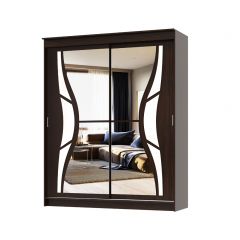 Шкаф-купе Бабочка 2.0 серия Альянс (Венге) в Урае - uray.mebel24.online | фото