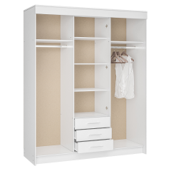 Шкаф-купе Фортуна (МОНО Белый) в Урае - uray.mebel24.online | фото 2