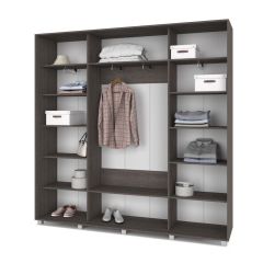 МАРТИН Шкаф-купе с зеркалами Анкор темный (2200*450) М423 в Урае - uray.mebel24.online | фото 2