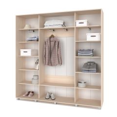 МАРТИН Шкаф-купе с зеркалами Млечный дуб (2200*450) М423 в Урае - uray.mebel24.online | фото 2