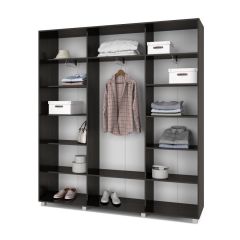 МАРТИН Шкаф-купе с зеркалами Венге (2000*450) М403 в Урае - uray.mebel24.online | фото 2