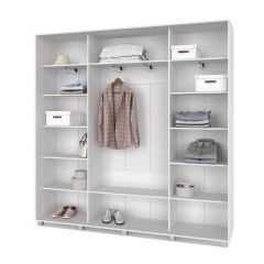 МАРТИН Шкаф-купе с зеркалом Анкор светлый (2200*450) М422 в Урае - uray.mebel24.online | фото 2