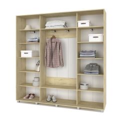 МАРТИН Шкаф-купе с зеркалом Ирландский дуб (2200*450) М422 в Урае - uray.mebel24.online | фото 2