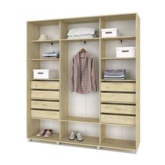 МАРТИН Шкаф-купе с зеркалом Ирландский дуб (2200*450) М422 в Урае - uray.mebel24.online | фото 4