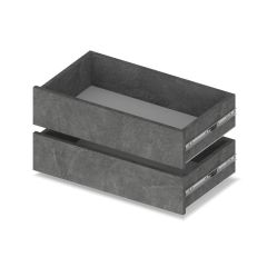 МАРТИН Шкаф-купе с зеркалом Камень темный (2200*450) М422 в Урае - uray.mebel24.online | фото 3
