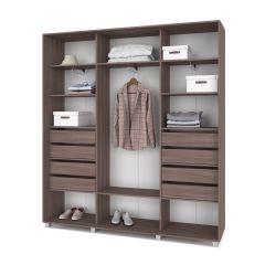 МАРТИН Шкаф-купе Шимо темный (2200*450) М421 в Урае - uray.mebel24.online | фото 4