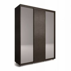 Шкаф-купе "Удачный" 3-хдвер. ОУ 24-6-110 (Венге темный) в Урае - uray.mebel24.online | фото