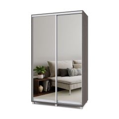 РОЛАНД Шкаф-купе с зеркалами Анкор темный (450*1300) Р433 в Урае - uray.mebel24.online | фото 2