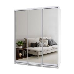 РОЛАНД Шкаф-купе с зеркалами Анкор светлый (450*1800 ) Р483 в Урае - uray.mebel24.online | фото