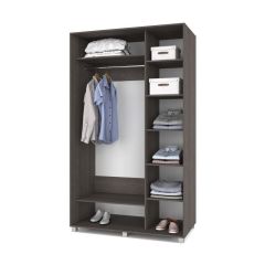 РОЛАНД Шкаф-купе с зеркалами Анкор темный (600*1400) Р643 в Урае - uray.mebel24.online | фото 2