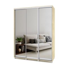 РОЛАНД Шкаф-купе с зеркалами Ирландский дуб (450*1700) Р473 в Урае - uray.mebel24.online | фото