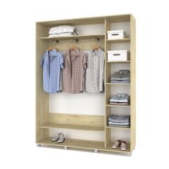 РОЛАНД Шкаф-купе с зеркалами Ирландский дуб (450*1700) Р473 в Урае - uray.mebel24.online | фото 2