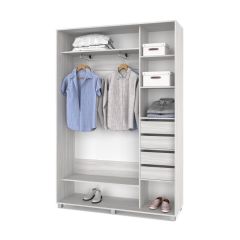 РОЛАНД Шкаф-купе с зеркалами Шимо светлый (450*1200) P423 в Урае - uray.mebel24.online | фото 5