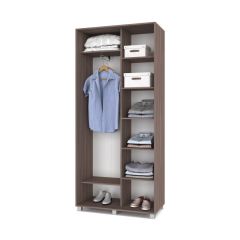 РОЛАНД Шкаф-купе с зеркалами Шимо темный (450*1000) Р403 в Урае - uray.mebel24.online | фото 2