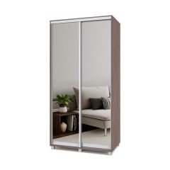 РОЛАНД Шкаф-купе с зеркалами Шимо темный (600*1100) Р613 в Урае - uray.mebel24.online | фото