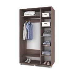 РОЛАНД Шкаф-купе с зеркалами Шимо темный (600*1400) Р643 в Урае - uray.mebel24.online | фото 2