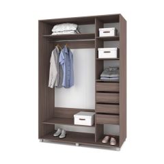 РОЛАНД Шкаф-купе с зеркалами Шимо темный (600*1800) Р683 в Урае - uray.mebel24.online | фото 4