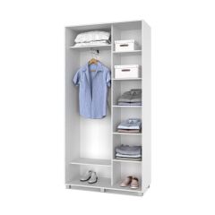РОЛАНД Шкаф-купе с зеркалом Анкор светлый (450*1100) Р412 в Урае - uray.mebel24.online | фото 2