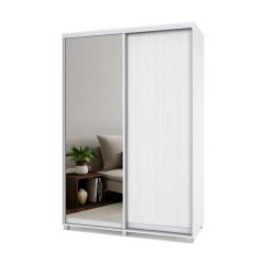 РОЛАНД Шкаф-купе с зеркалом Анкор светлый (450*1500) Р452 в Урае - uray.mebel24.online | фото 2