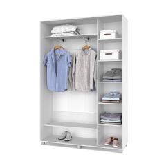 РОЛАНД Шкаф-купе с зеркалом Анкор светлый (450*1500) Р452 в Урае - uray.mebel24.online | фото 3