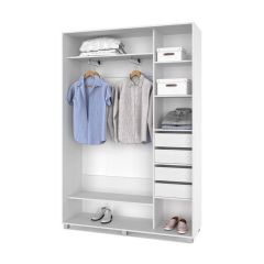 РОЛАНД Шкаф-купе с зеркалом Анкор светлый (450*1500) Р452 в Урае - uray.mebel24.online | фото 5