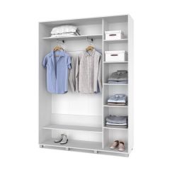 РОЛАНД Шкаф-купе с зеркалом Анкор светлый (450*1600) Р462 в Урае - uray.mebel24.online | фото 3
