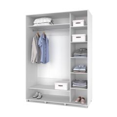 РОЛАНД Шкаф-купе с зеркалом Анкор светлый (600*1700) Р672 в Урае - uray.mebel24.online | фото 2