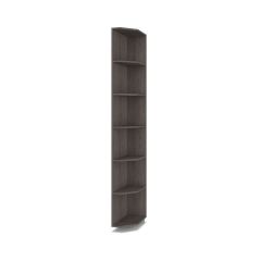 РОЛАНД Шкаф-купе с зеркалом Анкор темный (450*1500) Р452 в Урае - uray.mebel24.online | фото
