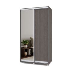 РОЛАНД Шкаф-купе с зеркалом Анкор темный (600*1200) Р622 в Урае - uray.mebel24.online | фото