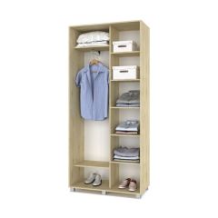 РОЛАНД Шкаф-купе с зеркалом Ирландский дуб (450*1000) Р402 в Урае - uray.mebel24.online | фото 3